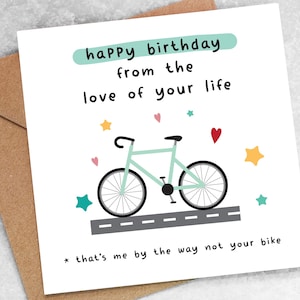 Funny Cyclist Birthday Card