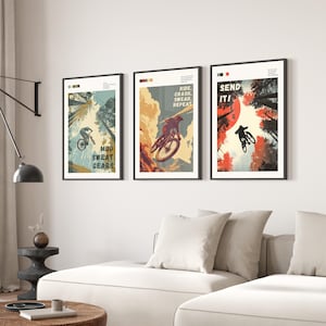 Mountain Bike Art Print Set