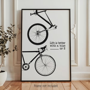 Cycling Quote Art Print
