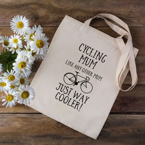 Cycling Mum Tote Bag