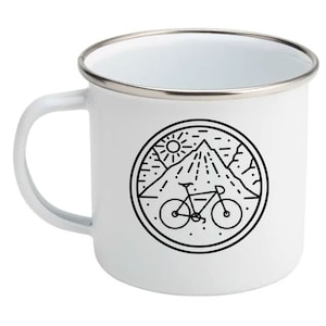 Personalised Enamel Cycling Mug