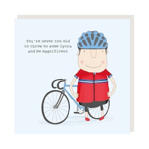 Funny Cyclist Birthday Card
