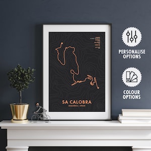 Sa Calobra Route Map Poster