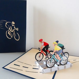 3D Cycling Pop-Up Card