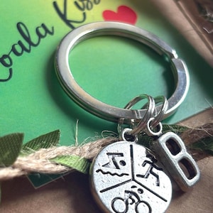 Personalised Triathlon Keyring